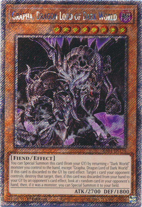 Yugioh - Grapha, Dragon Lord of Dark World *Select Rarity* RA04-EN159 (NM)