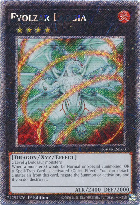 Yugioh - Evolzar Laggia *Platinum Secret Rare* RA04-EN160 (NM)
