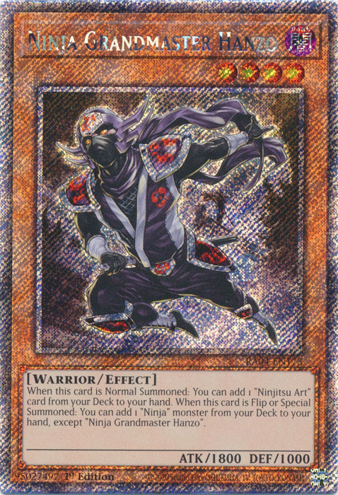 Yugioh - Ninja Grandmaster Hanzo *Select Rarity* RA04-EN173 (NM)~
