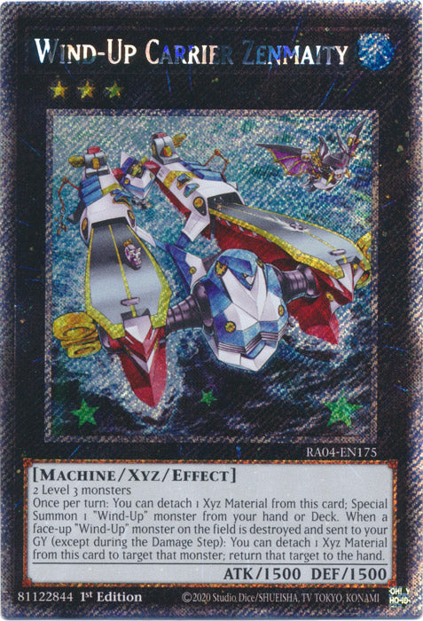 Yugioh - Wind-Up Carrier Zenmaity *Select Rarity* RA04-EN175 (NM)