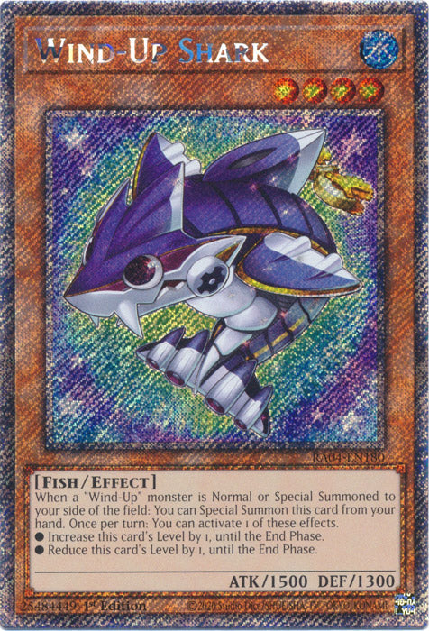 Yugioh - Wind-Up Shark *Select Rarity* RA04-EN180 (NM)