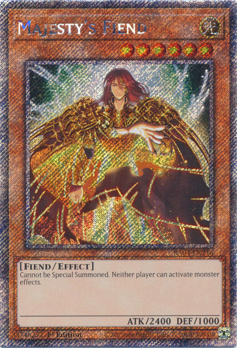 Yugioh - Majesty’s Fiend *Select Rarity* RA04-EN216 (NM)