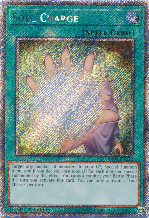 Yugioh - Soul Charge *Select Rarity* RA04-EN222 (NM)