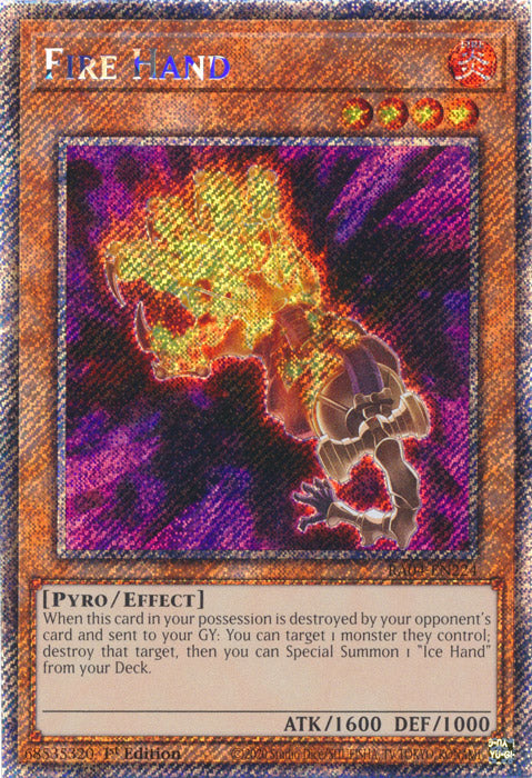 Yugioh - Fire Hand *Select Rarity* RA04-EN224 (NM)