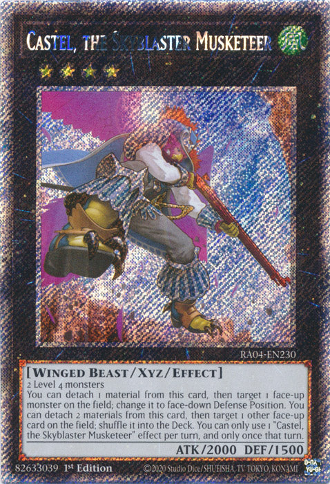 Yugioh - Castel, the Skyblaster Musketeer *Select Rarity* RA04-EN230 (NM)