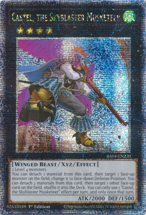 Yugioh - Castel, the Skyblaster Musketeer *Select Rarity* RA04-EN230 (NM)