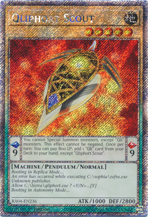 Yugioh - Qliphort Scout *Select Rarity* RA04-EN236 (NM)