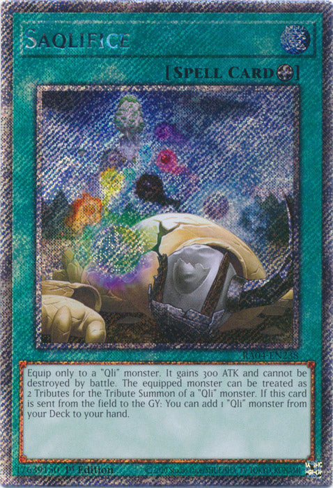 Yugioh - Saqlifice *Platinum Secret Rare* RA04-EN238 (NM)