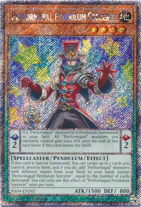 Yugioh - Performapal Pendulum Sorcerer *Select Rarity* RA04-EN242 (NM)