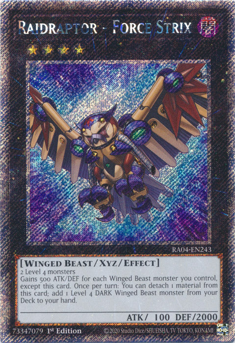 Yugioh - Raidraptor – Force Strix *Select Rarity* RA04-EN243 (NM)