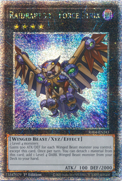 Yugioh - Raidraptor – Force Strix *Select Rarity* RA04-EN243 (NM)