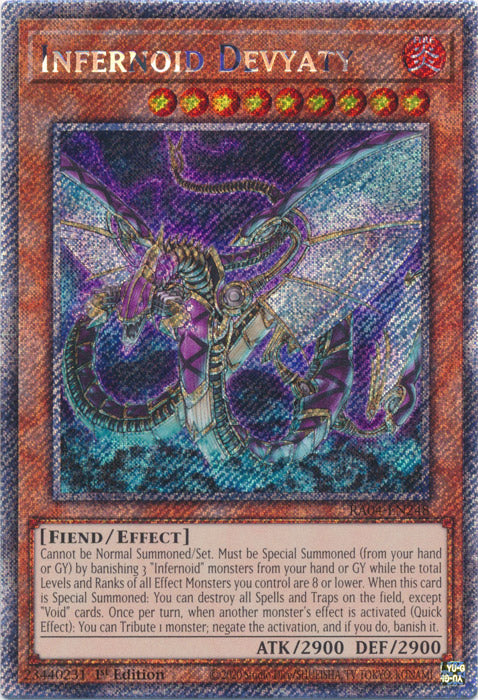 Yugioh - Infernoid Devyaty *Platinum Secret Rare* RA04-EN248 (NM)
