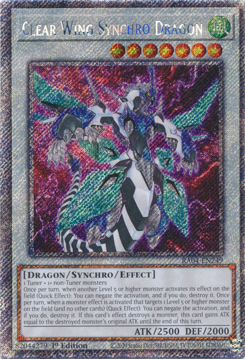 Yugioh - Clear Wing Synchro Dragon *Select Rarity* RA04-EN249 (NM)