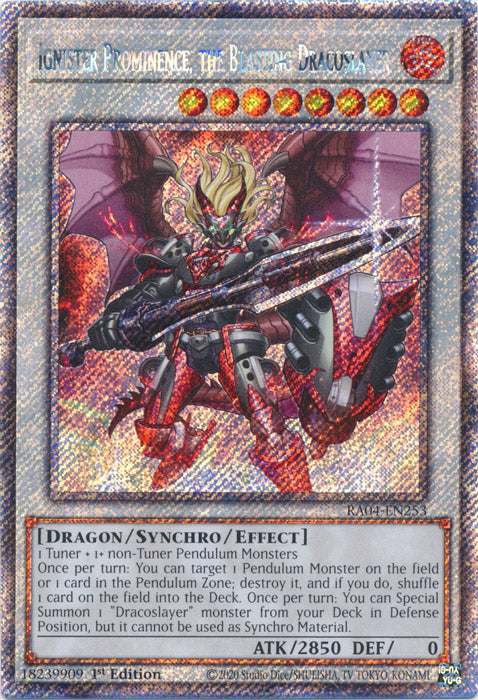 Yugioh - Ignister Prominence, the Blasting Dracoslayer *Select Rarity* RA04-EN253 (NM)