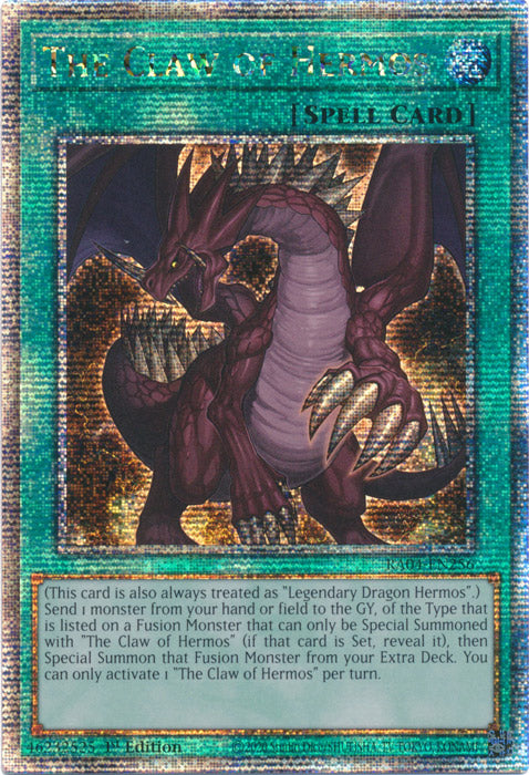 Yugioh - The Claw of Hermos *Select Rarity* RA04-EN256 (NM) Envoy Cards Yugioh - The Claw of Hermos *Select Rarity* RA04-EN256 (NM) Envoy Cards