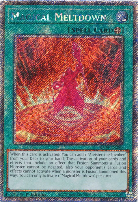 Yugioh - Magical Meltdown *Platinum Secret Rare* RA04-EN280 (NM)