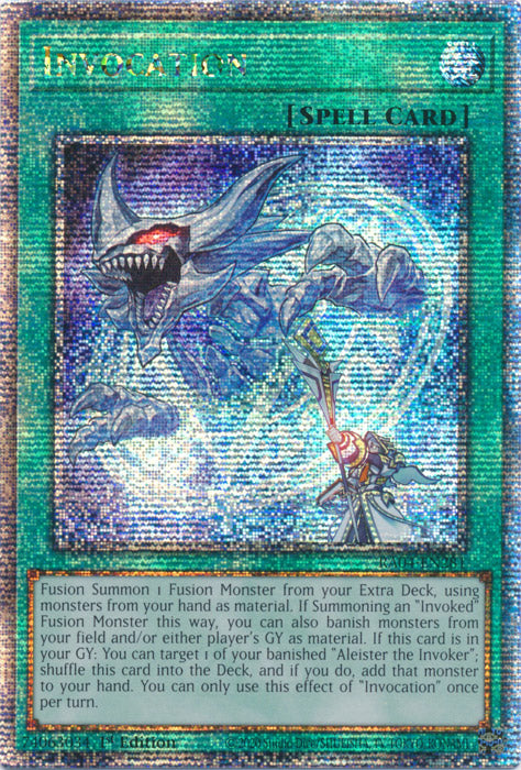 Yugioh - Invocation *Select Rarity* RA04-EN281 (NM)
