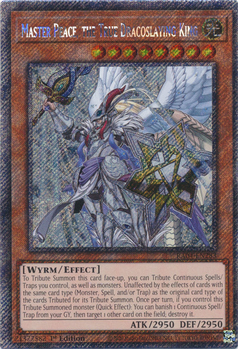 Yugioh - Master Peace, the True Dracoslaying King *Select Rarity* RA04-EN283 (NM)
