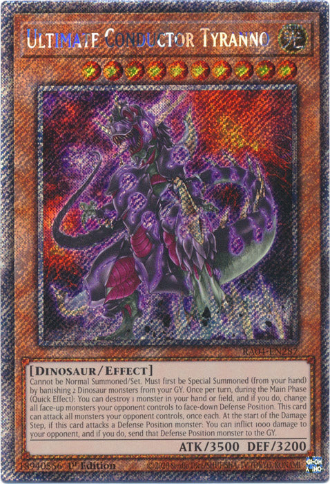 Yugioh - Ultimate Conductor Tyranno *Select Rarity* RA04-EN287 (NM)