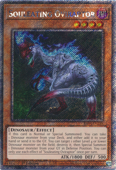 Yugioh - Souleating Oviraptor *Select Rarity* RA04-EN288 (NM)