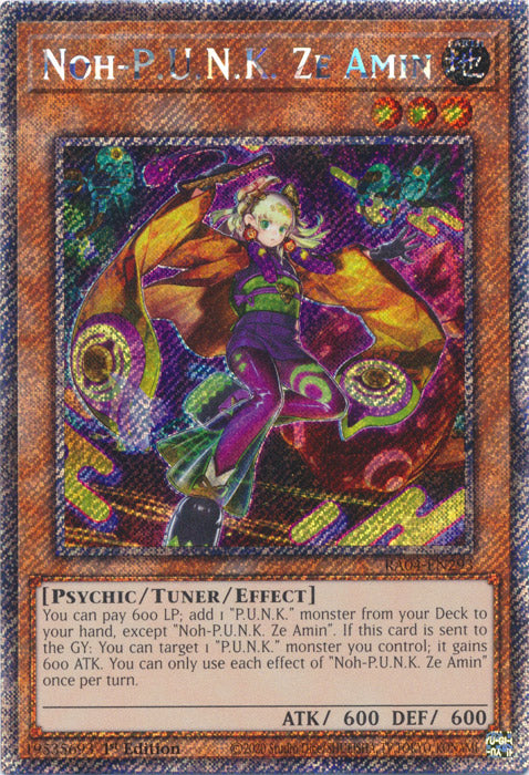Yugioh - Noh-P.U.N.K. Ze Amin *Select Rarity* RA04-EN293 (NM)