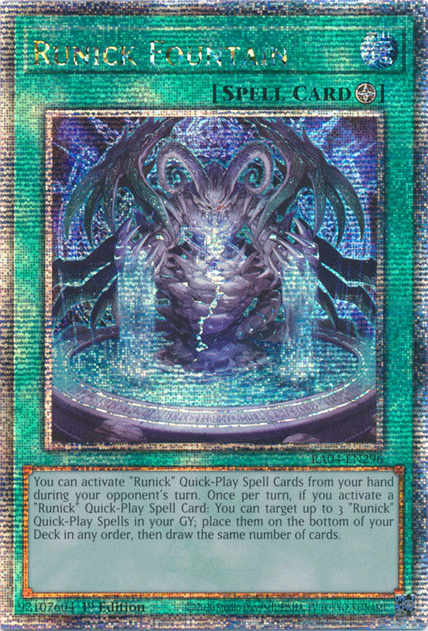 Yugioh - Runick Fountain *Select Rarity* RA04-EN296 (NM)
