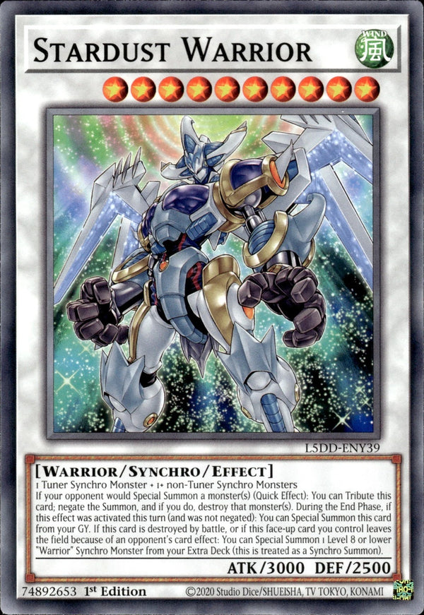Yugioh - Stardust Warrior *Common* L5DD-ENY39 (NM)