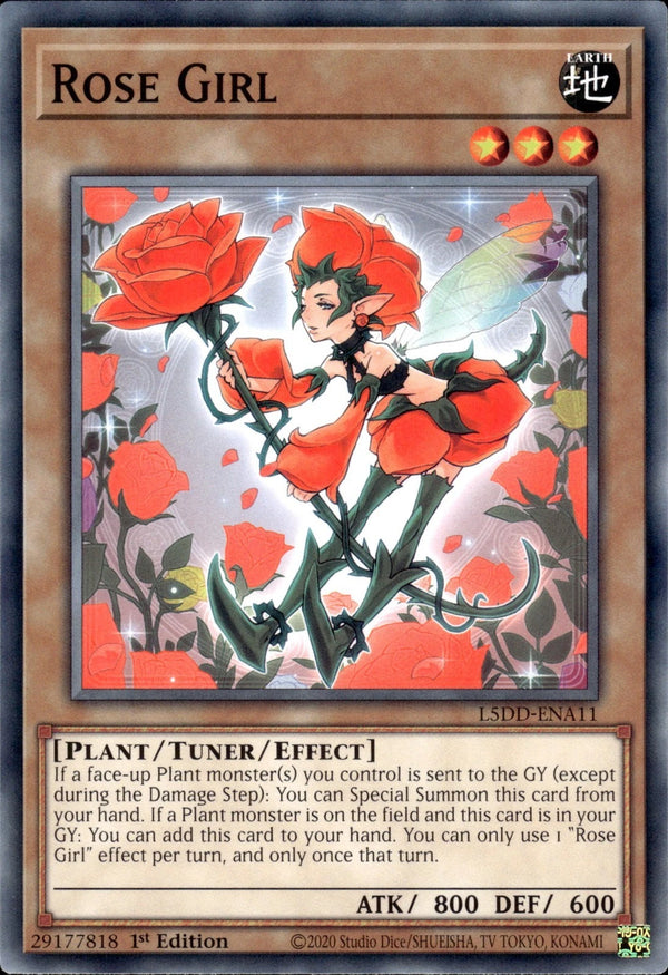 Yugioh - Rose Girl *Common* L5DD-ENA11 (NM)