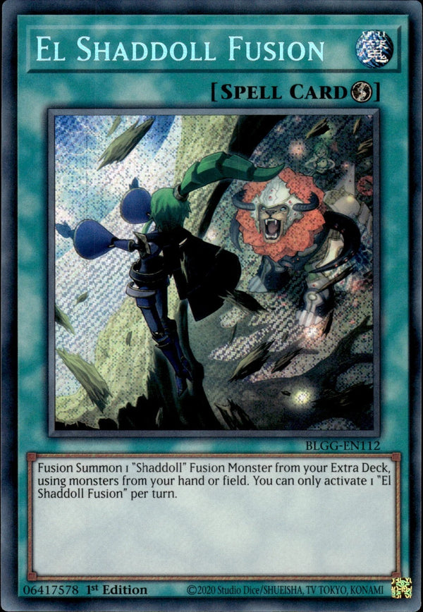 Yugioh - El Shaddoll Fusion *Secret Rare* BLGG-EN112 (NM)