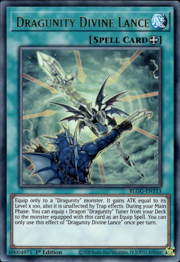 Yugioh - Dragunity Divine Lance *Ultra Rare* BLGG-EN113 (NM)