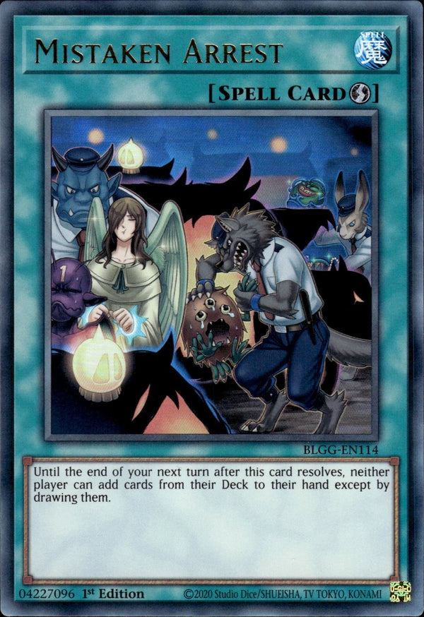 Yugioh - Mistaken Arrest *Ultra Rare* BLGG-EN114 (NM)