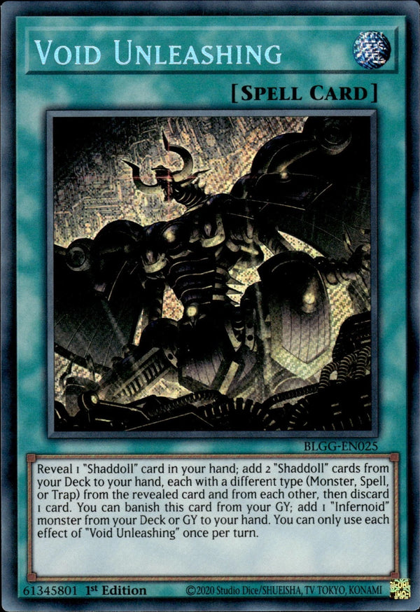 Yugioh - Void Unleashing *Secret Rare* BLGG-EN025 (NM)