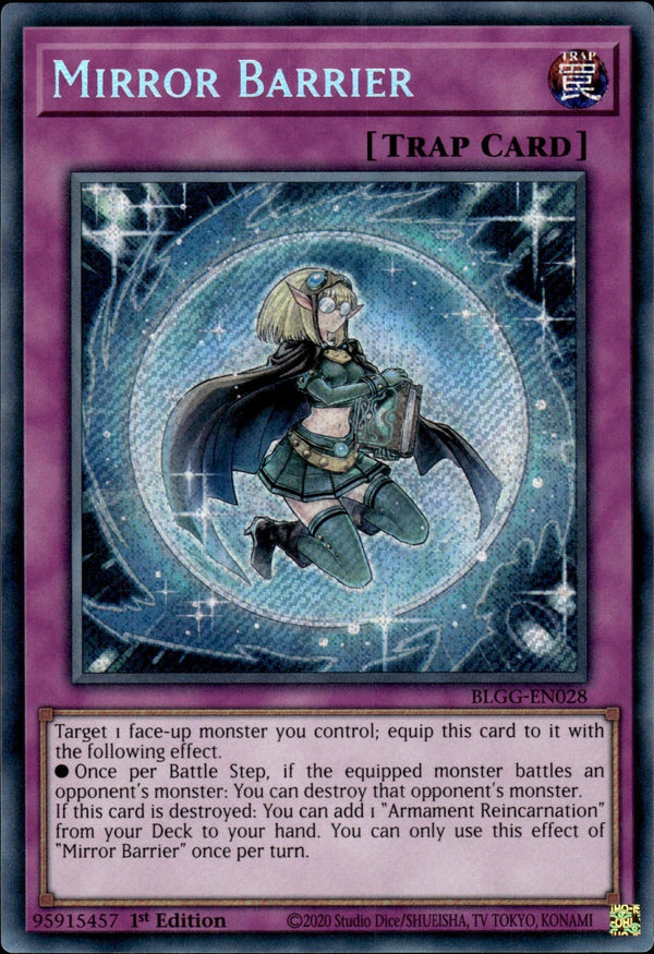 Yugioh - Mirror Barrier *Secret Rare* BLGG-EN028 (NM)