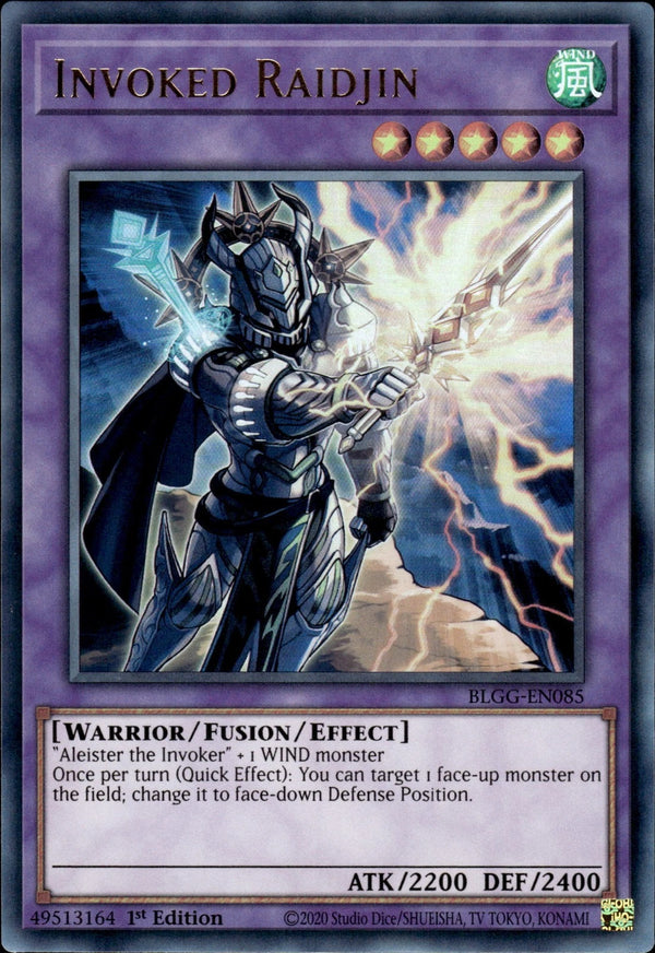 Yugioh - Invoked Raidjin *Ultra Rare* BLGG-EN085 (NM)