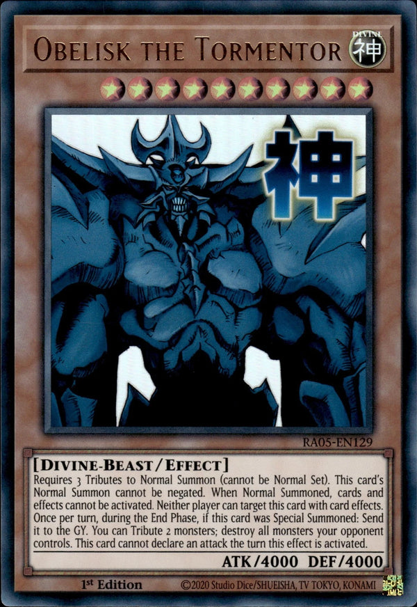 Yugioh - Obelisk the Tormentor *Select Rarity* RA05-EN129 (NM)
