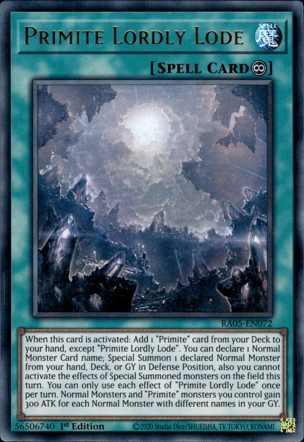 Yugioh - Primite Lordly Lode *Select Rarity* RA05-EN072 (NM)