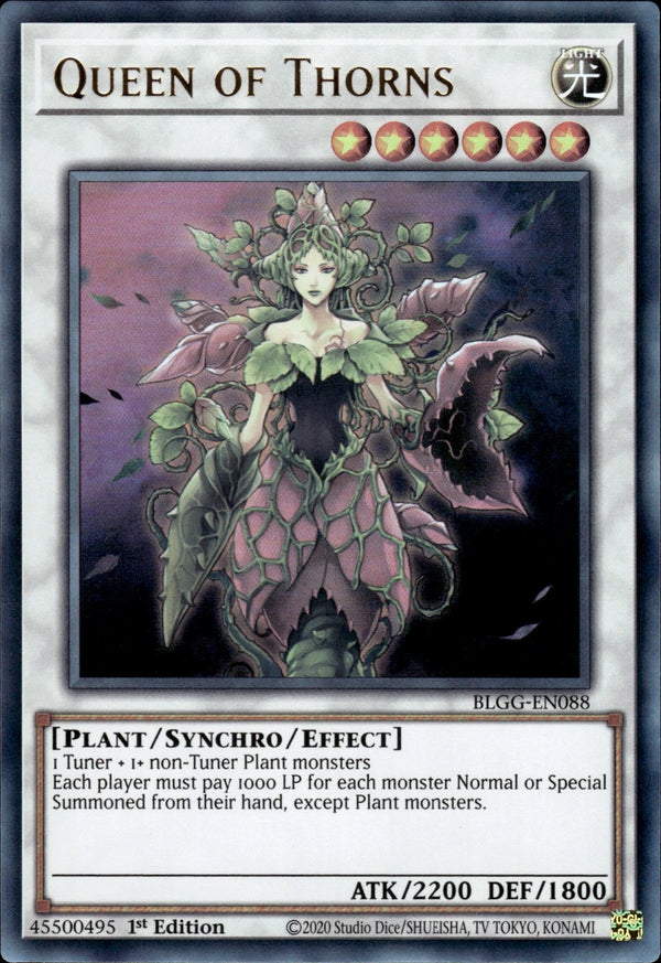 Yugioh - Queen of Thorns *Ultra Rare* BLGG-EN088 (NM)