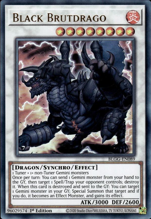 Yugioh - Black Brutdrago *Ultra Rare* BLGG-EN089 (NM)