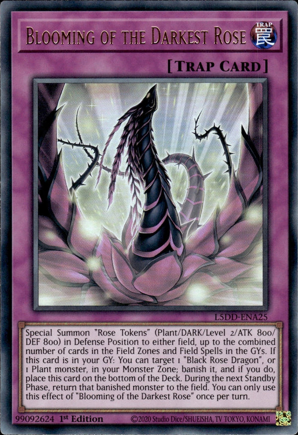 Yugioh - Blooming of the Darkest Rose *Ultra Rare* L5DD-ENA25 (NM)