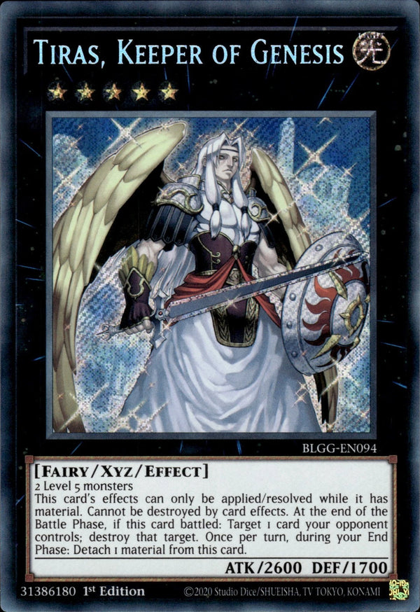 Yugioh - Tiras, Keeper of Genesis *Secret Rare* BLGG-EN094 (NM)