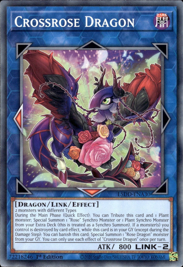 Yugioh - Crossrose Dragon *Common* L5DD-ENA30 (NM)