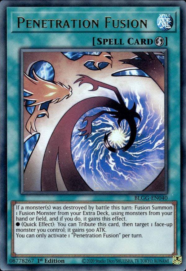 Yugioh - Penetration Fusion *Ultra Rare* BLGG-EN040 (NM)