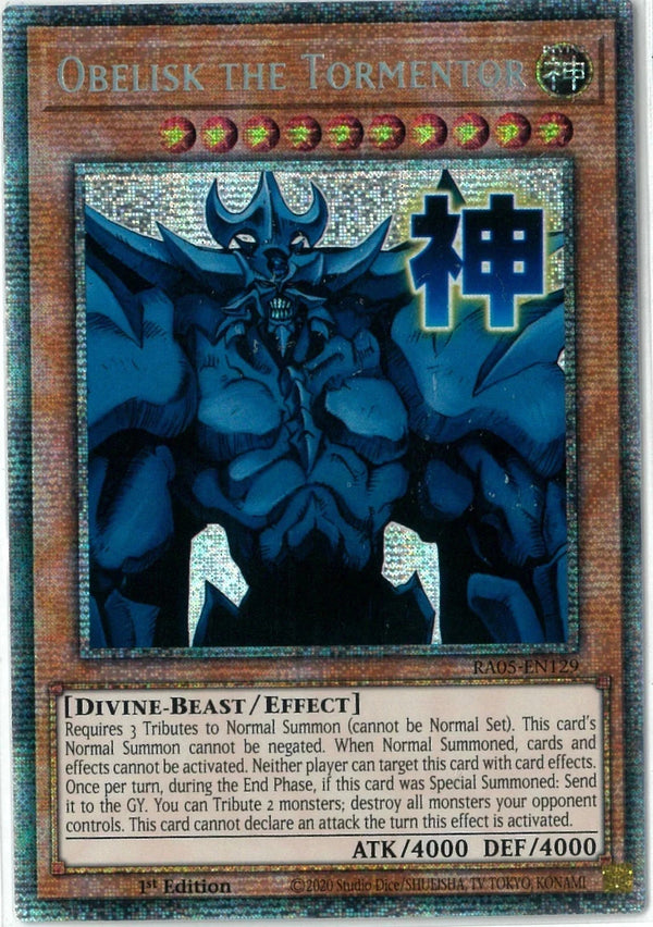 Yugioh - Obelisk the Tormentor *Select Rarity* RA05-EN129 (NM)