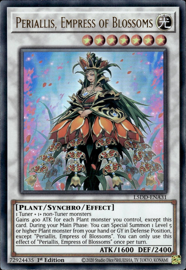 Yugioh - Periallis, Empress of Blossoms *Ultra Rare* L5DD-ENA31 (NM)