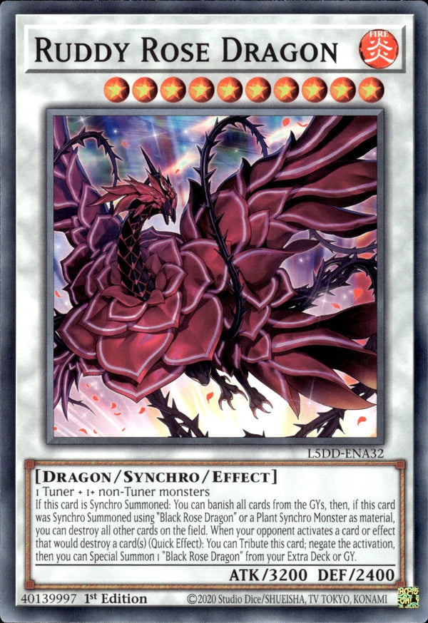 Yugioh - Ruddy Rose Dragon *Common* L5DD-ENA32 (NM)