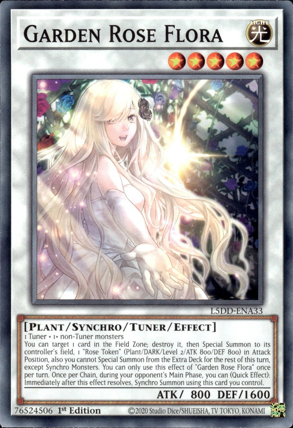 Yugioh - Garden Rose Flora *Common* L5DD-ENA33 (NM)