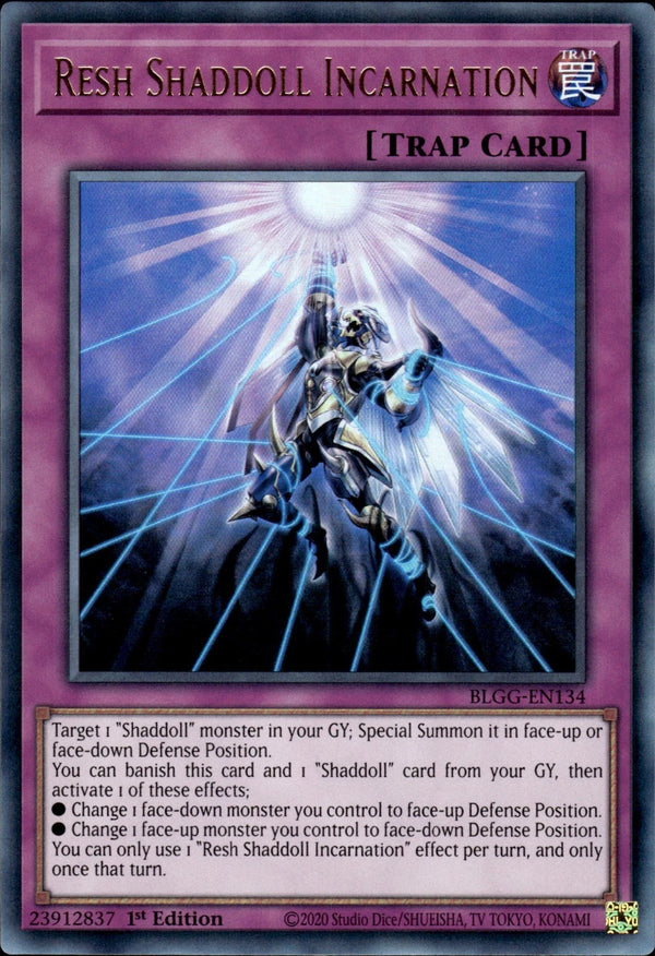 Yugioh - Resh Shaddoll Incarnation *Ultra Rare* BLGG-EN134 (NM)