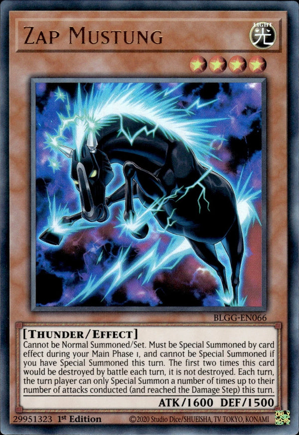 Yugioh - Zap Mustung *Ultra Rare* BLGG-EN066 (NM)