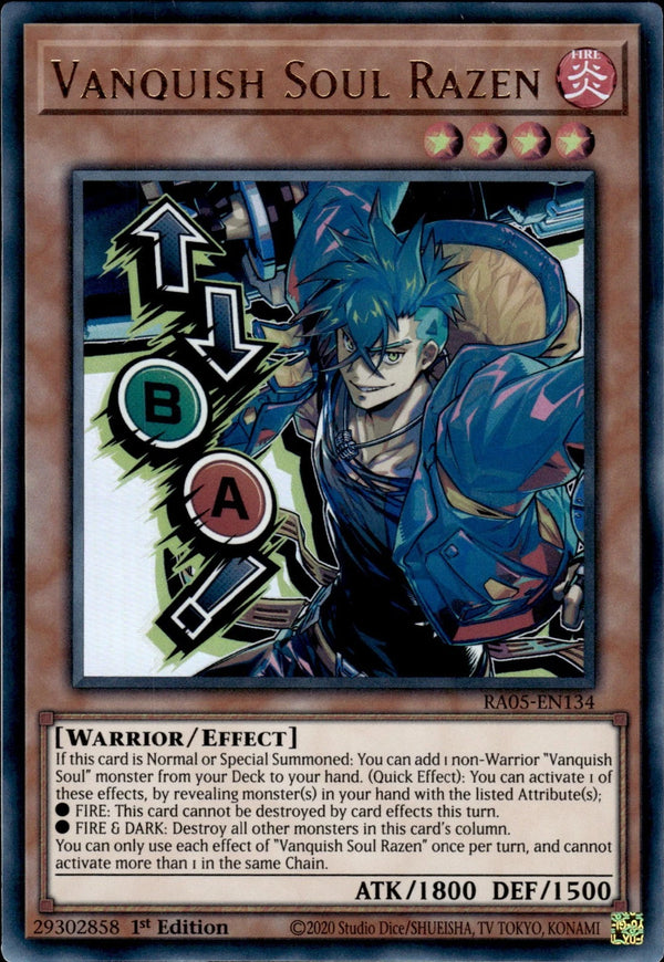 Yugioh - Vanquish Soul Razen [Alternate Art] *Select Rarity* RA05-EN134 (NM)