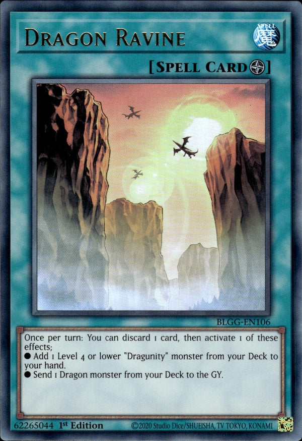 Yugioh - Dragon Ravine *Ultra Rare* BLGG-EN106 (NM)